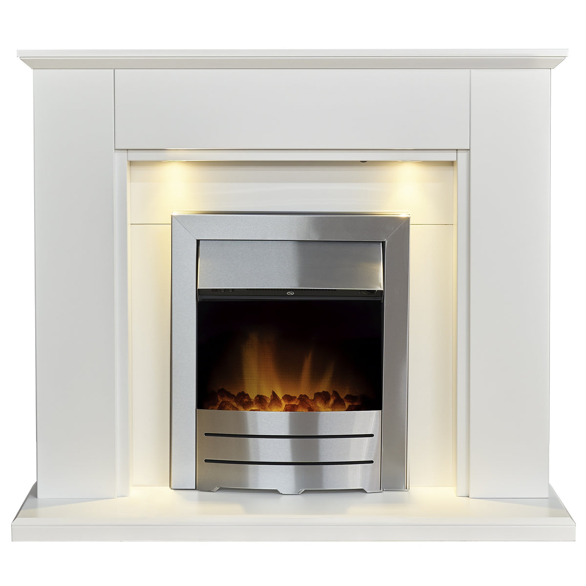 Adam Eltham Fireplace Suite with Downlights and Colorado Electric Fire, 45 Inch