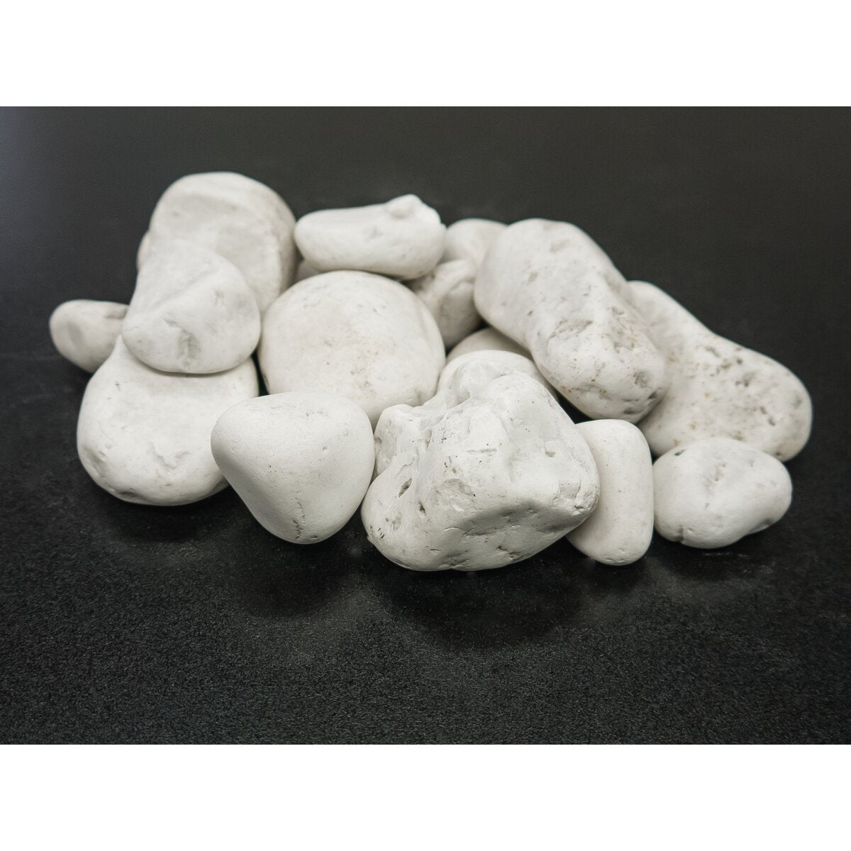 Adam Natural White Pebble Set for Electric Fires, 3kg