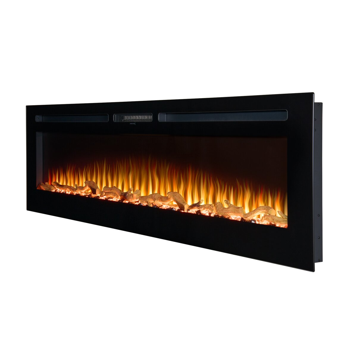 Adam Orlando 72 Inch Inset or Wall Mounted Electric Fire, 2kW, image 2