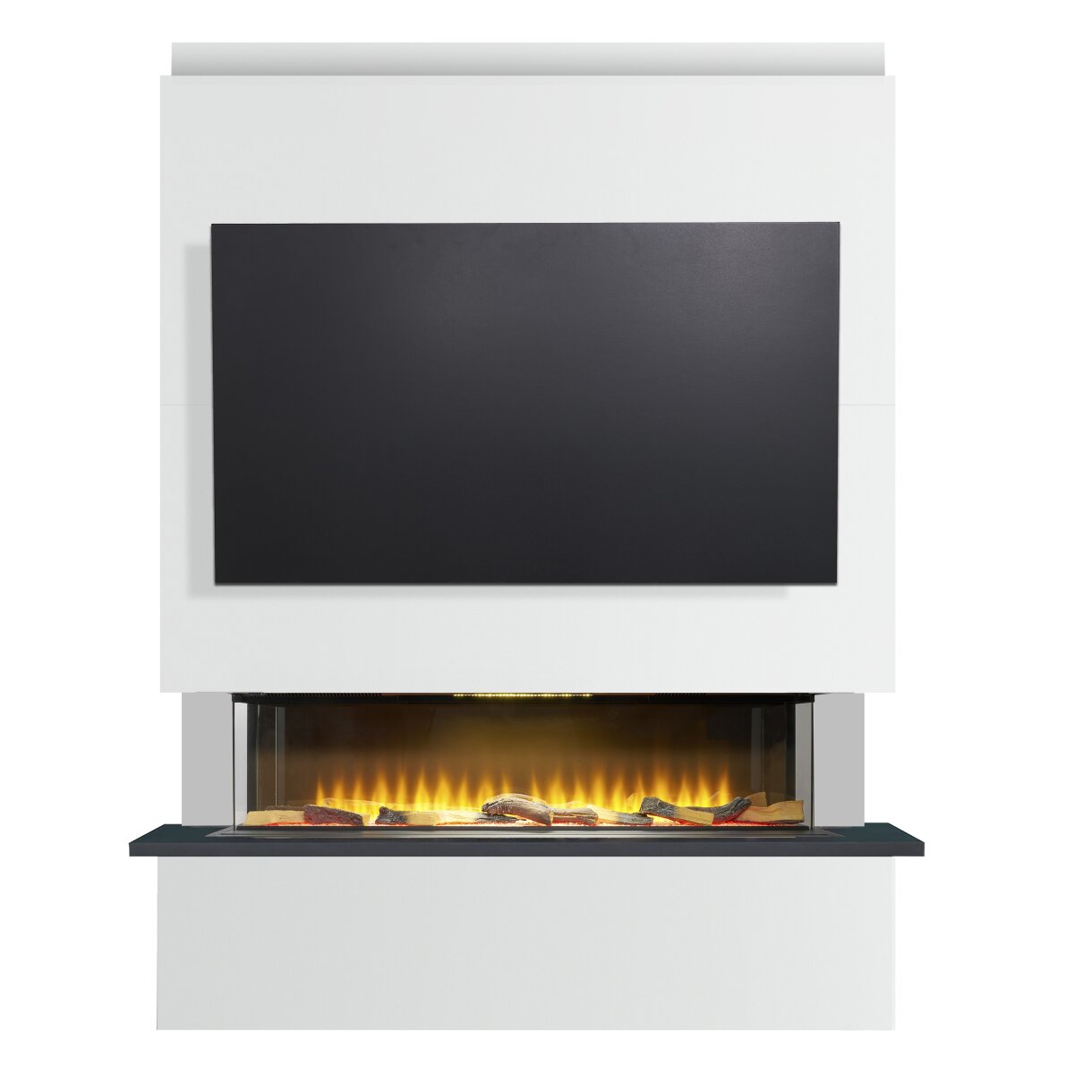 Adam Sahara Pre-Built Panoramic Media Wall 3 with 51 Inch Electric Fire, image 5