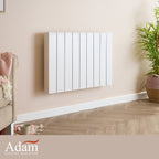 Adam Samson 2000W Dual Heating Electric Radiator in White, Smart WiFi, image 5