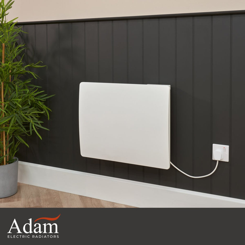 Adam Solis Ceramic Core Electric Radiator in White, 1000W to 2000W, image 2