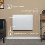 Adam Solis Ceramic Core Electric Radiator in White, 1000W to 2000W, image 3