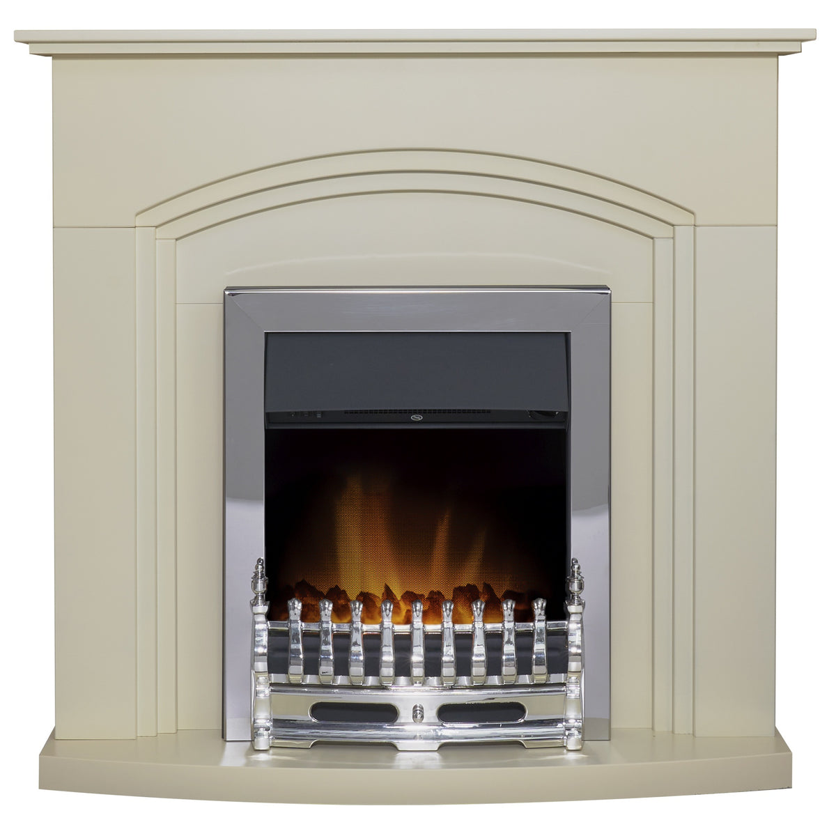 Adam Truro Fireplace Suite in Cream with Blenheim Electric Fire, 41 Inch