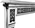 Carron Albert cast iron fire surround in full polish, detail