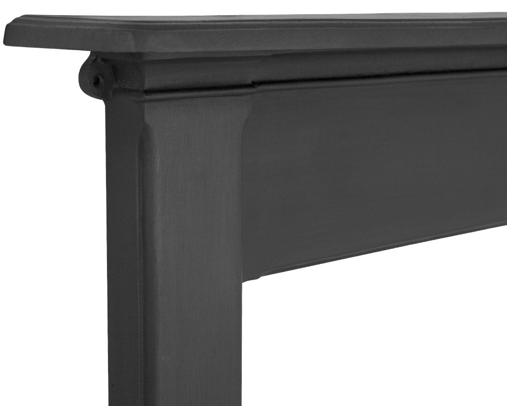 Carron Alice cast iron fire surround in black, detail