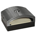Camp Chef Artisan pizza oven insert in stainless and enamelled steel with its ceramic bakerstone