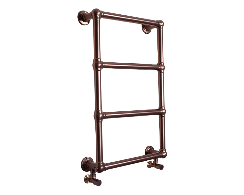 Carron Bassingham wall mounted heated towel rail in brushed bronze