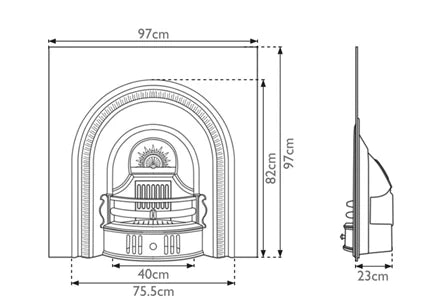 Carron Beckingham Cast Iron Fireplace Insert 7kW