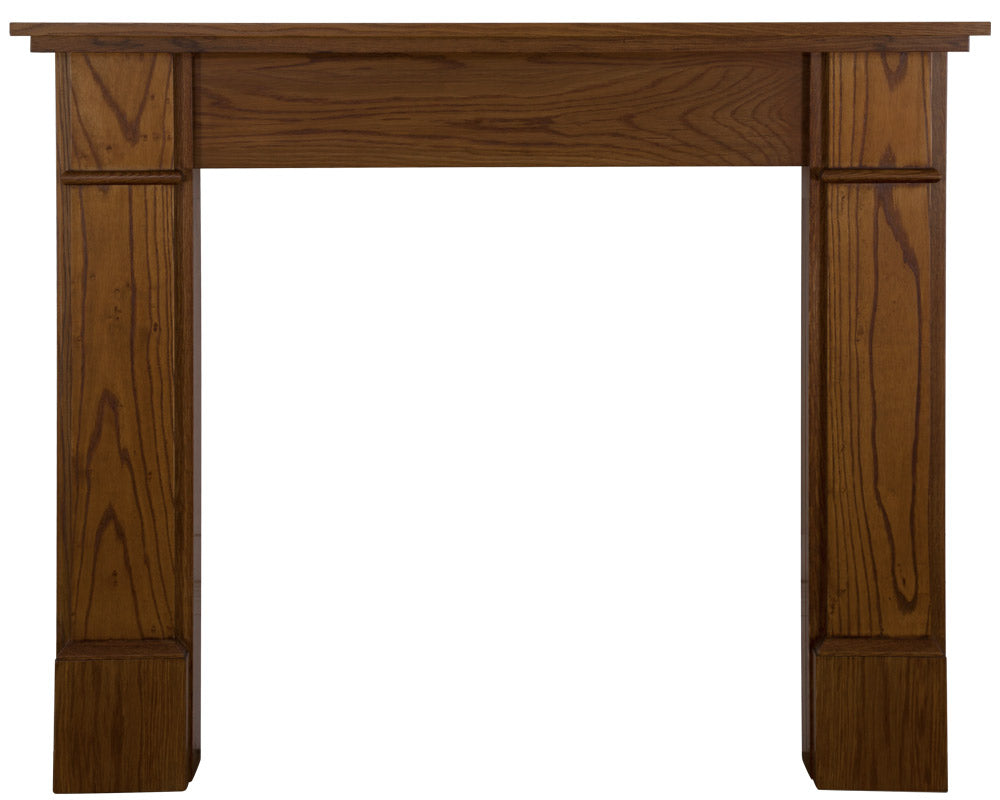 Carron Berrington wooden fire surround in waxed solid oak