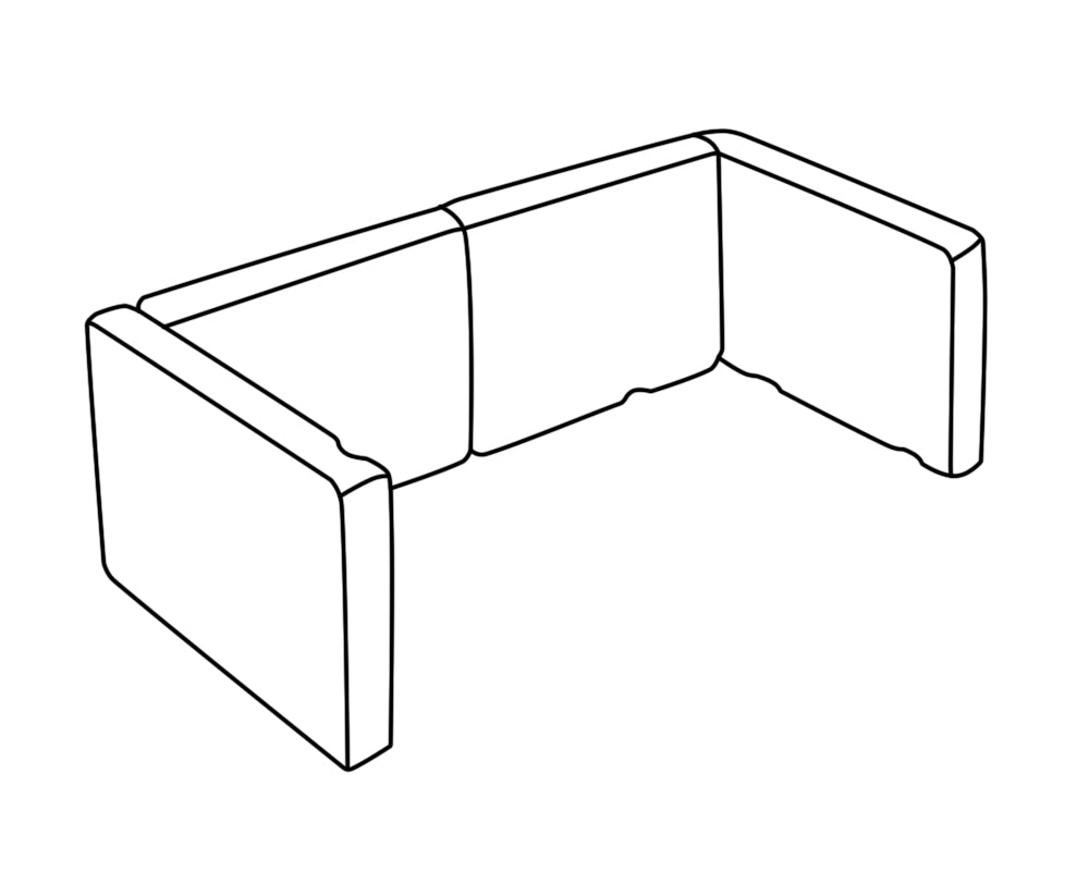 Carron 11kW stove 4 piece firebrick set (BHC612), genuine Carron part