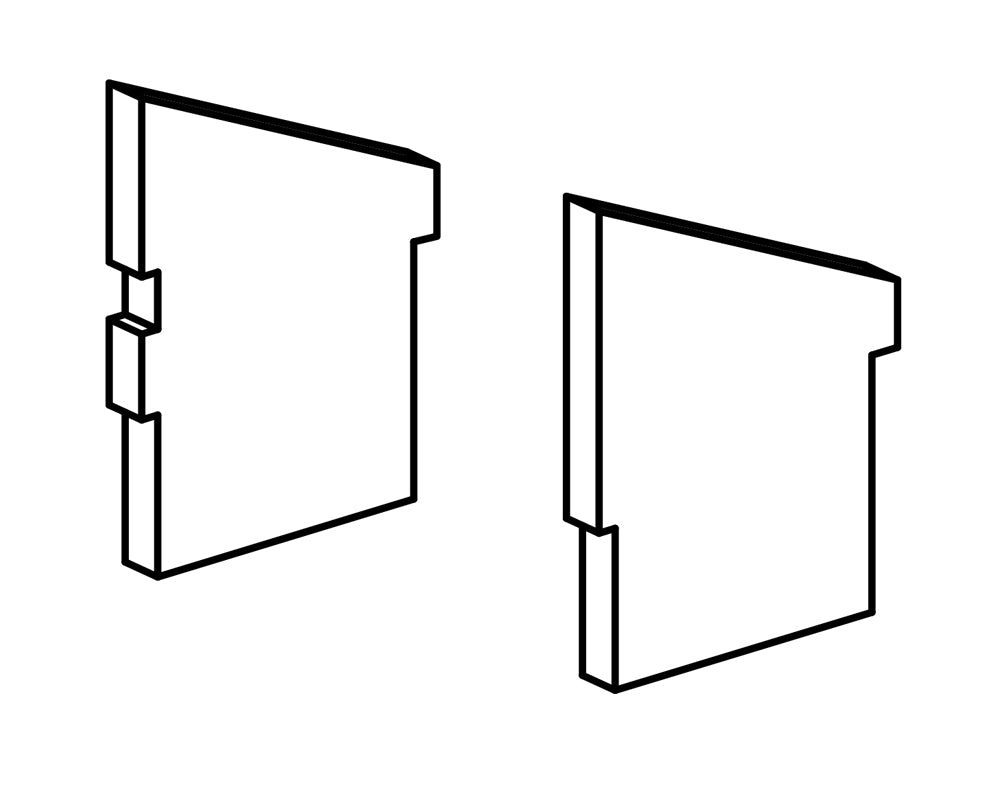 Carron ECO 5kW stove side firebricks (pair) (BHC823), genuine Carron part