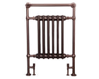 Carron Broughton towel rail in brushed bronze with painted cast iron sections