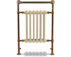 Carron Broughton towel rail in copper with painted cast iron sections
