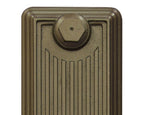 Carron Churchill cast iron radiator, hammered gold top
