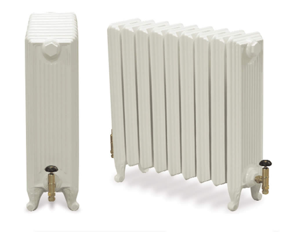 Carron Churchill cast iron radiator, parchment white