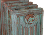 Carron Churchill cast iron radiator, vintage copper top