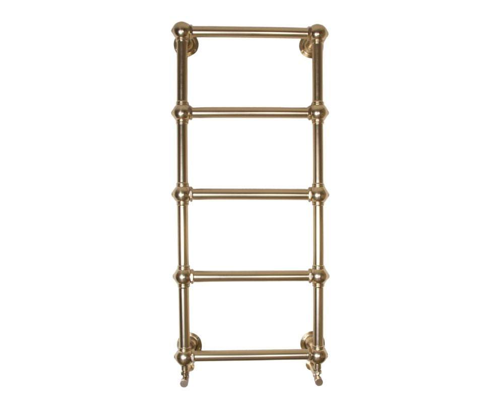 Carron Colossus 1300 x 600mm wall mounted towel rail in brushed brass