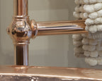 Carron Colossus 1800 x 650mm floor standing towel rail in copper, detail