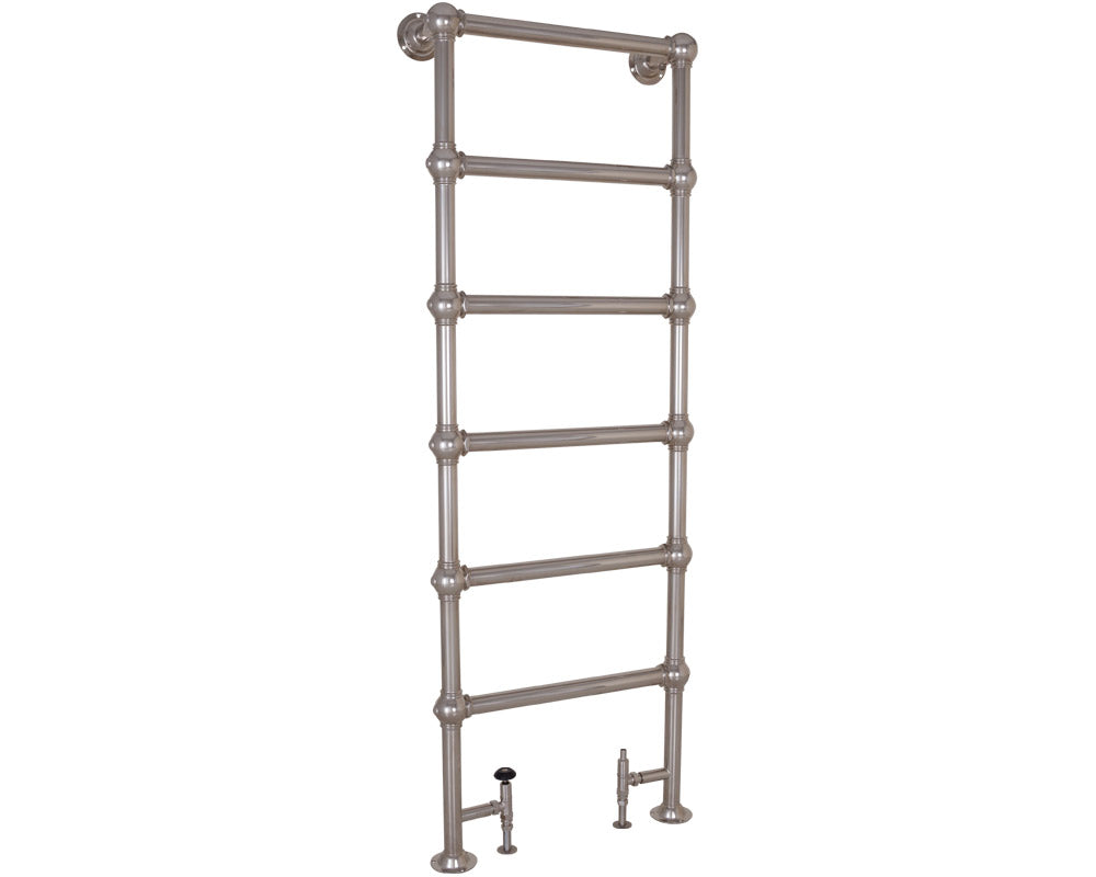 Carron Colossus 1800 x 650mm floor standing towel rail in nickel