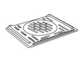 Carron Darwin 4.7kW Inset stove grate and grate frame (CRA708), genuine Carron part