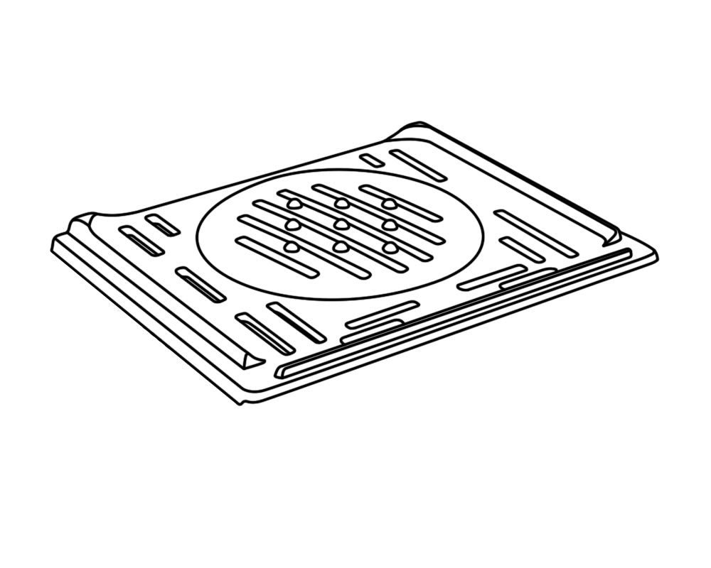Carron Darwin 4.7kW Inset stove grate and grate frame (CRA708), genuine Carron part