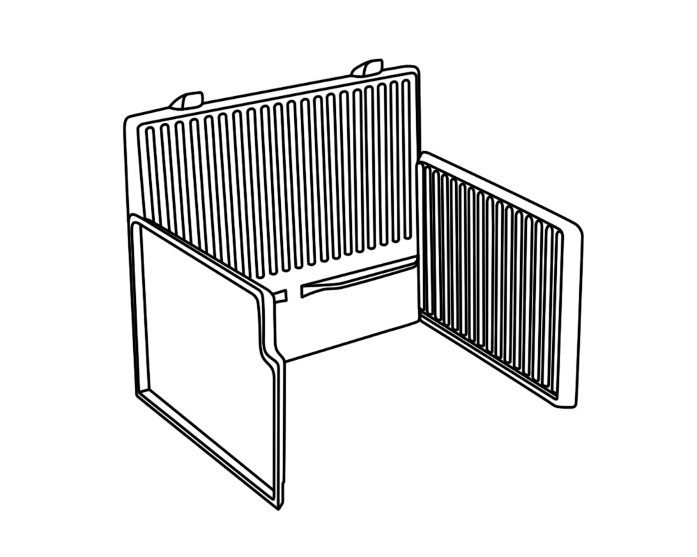 Carron Darwin 4.7kW Inset stove firebrick set (CRA712), genuine Carron part