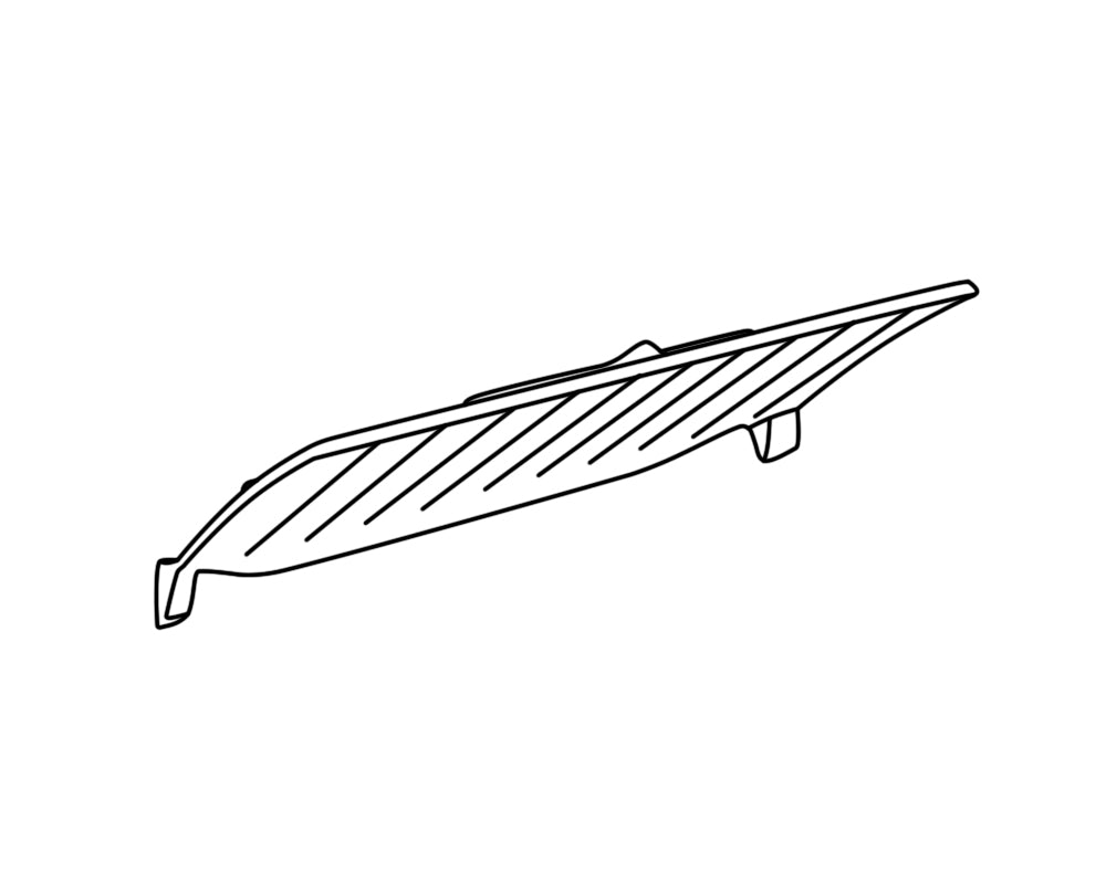 Carron Darwin 4.7kW Inset stove baffle plate (CRA718), genuine Carron part