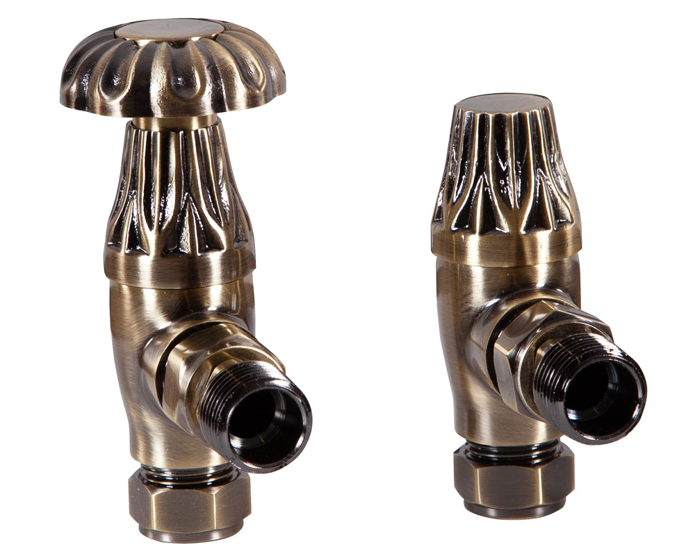 Carron Crocus manual valve in antique brass