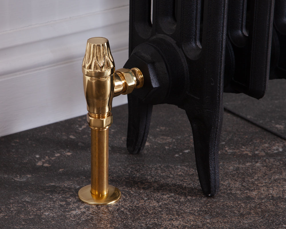 Carron Crocus manual valve in brass lockshield