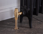 Carron Crocus manual valve in brushed brass lockshield
