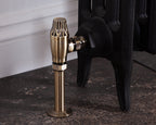 Carron Crocus manual valve in antique brass lockshield