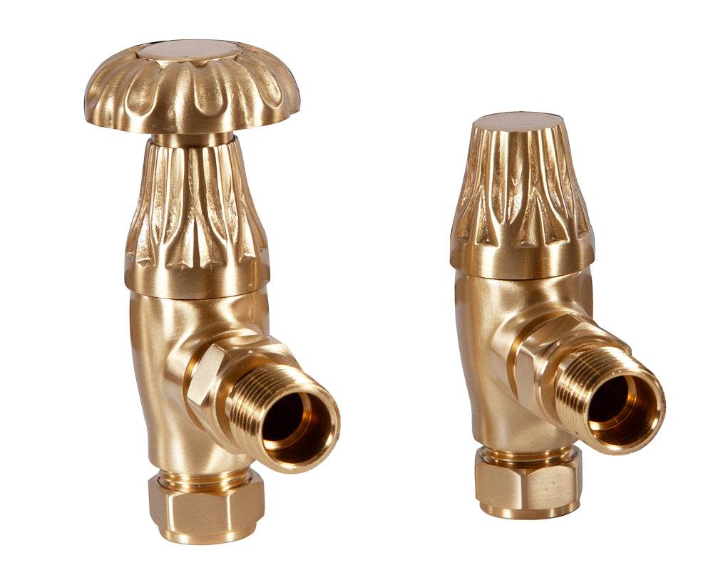 Carron Crocus manual valve in brushed brass