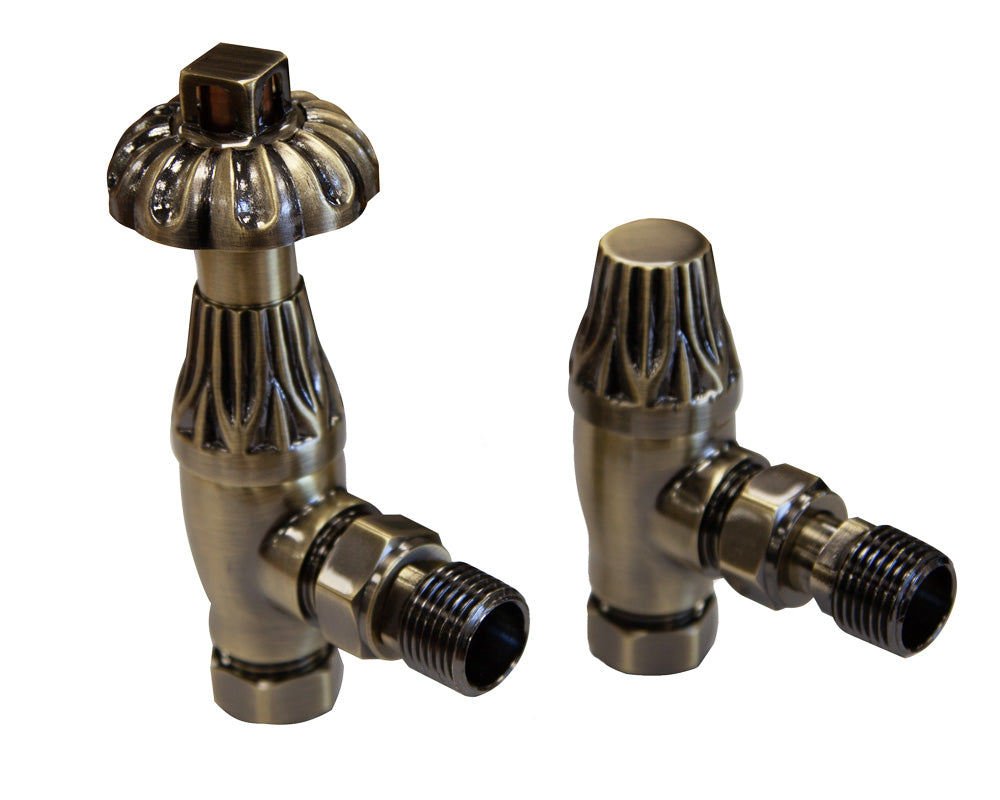 Carron Crocus thermostatic valve in antique brass