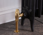 Carron Crocus thermostatic valve in brass lockshield