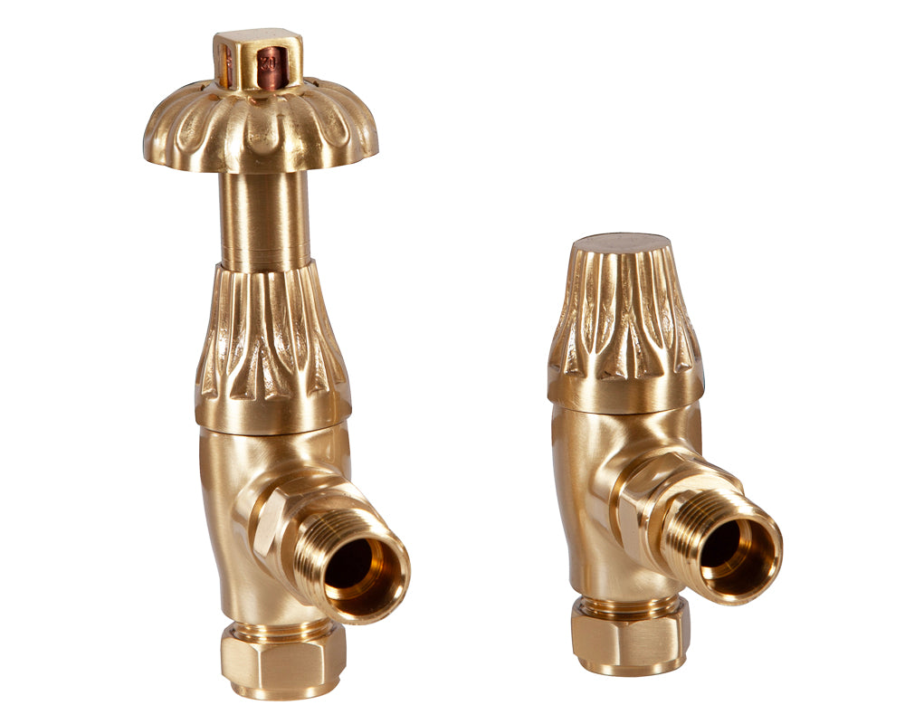 Carron Crocus thermostatic valve in brushed brass