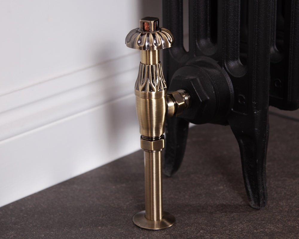 Carron Crocus thermostatic valve in antique brass
