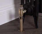 Carron Crocus thermostatic valve in antique brass lockshield