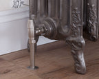 Carron Crocus thermostatic valve in satin nickel lockshield