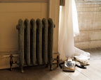 Carron Daisy cast iron radiator, antique french grey setting