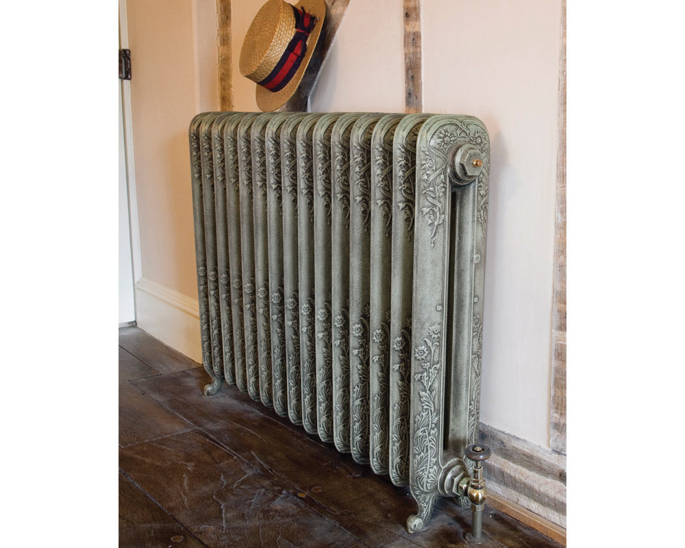 Carron Daisy cast iron radiator, antique french grey