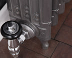 Carron Deco cast iron radiator, hand burnished feet