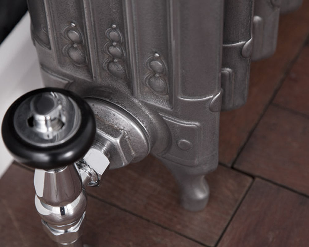 Carron Deco cast iron radiator, hand burnished feet