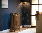 Carron Dragonfly cast iron radiator, antiqued hammered gold