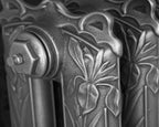 Carron Dragonfly cast iron radiator, hand burnished top