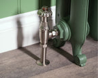 Carron Duchess 2 Column cast iron radiator, Farrow and Ball dyrehaven feet