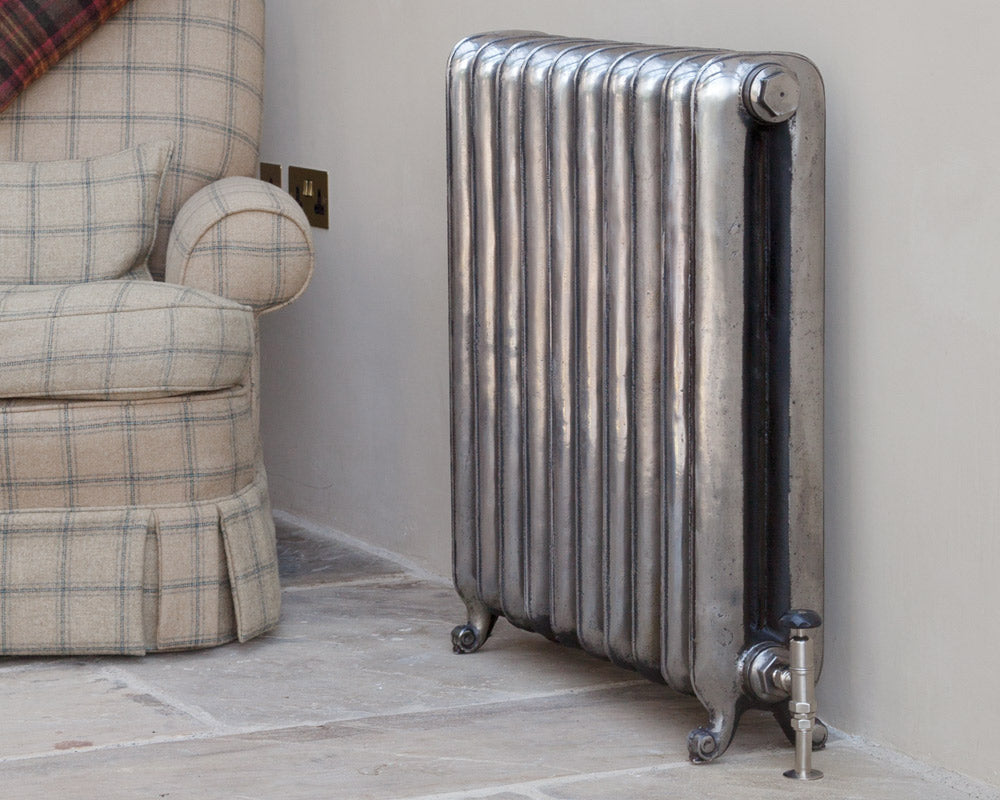Carron Duchess 2 Column cast iron radiator, hand burnished