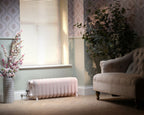 Carron Duchess 4 Column Low Level cast iron radiator, duchess Farrow and Ball middleton pink