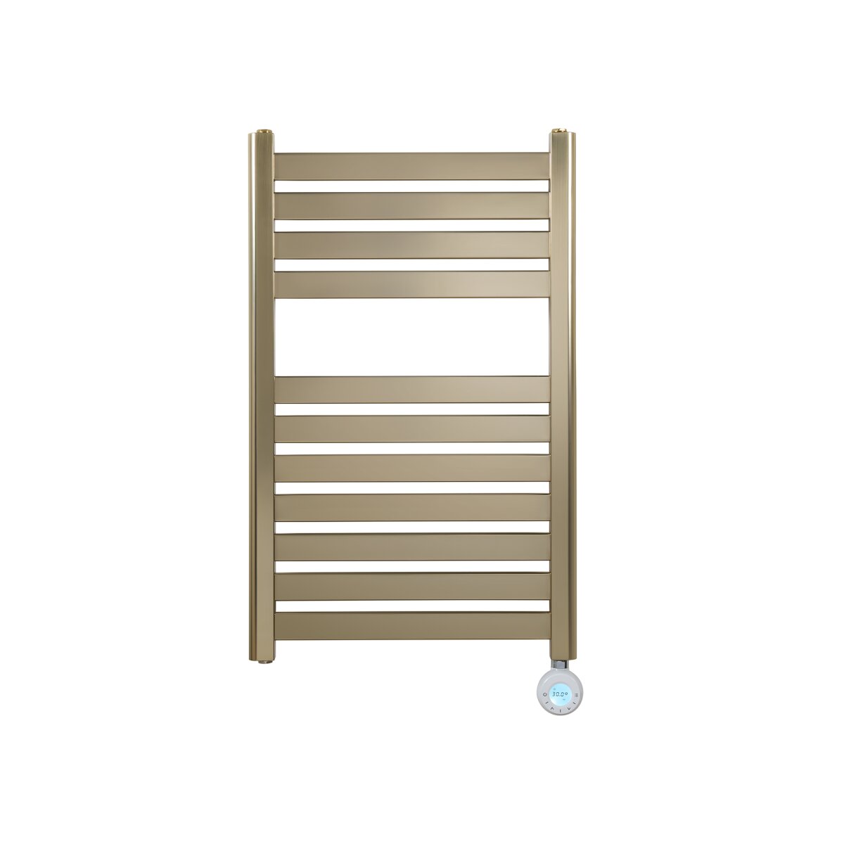 Eden Caldera 600W Electric Towel Radiator in Brushed Brass, 800 x 500mm, image 2