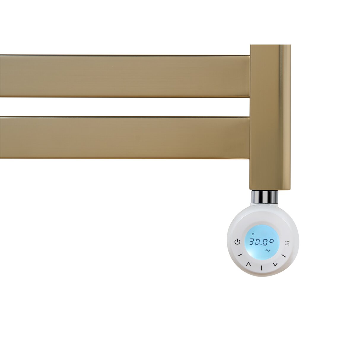 Eden Caldera 600W Electric Towel Radiator in Brushed Brass, 800 x 500mm, image 4